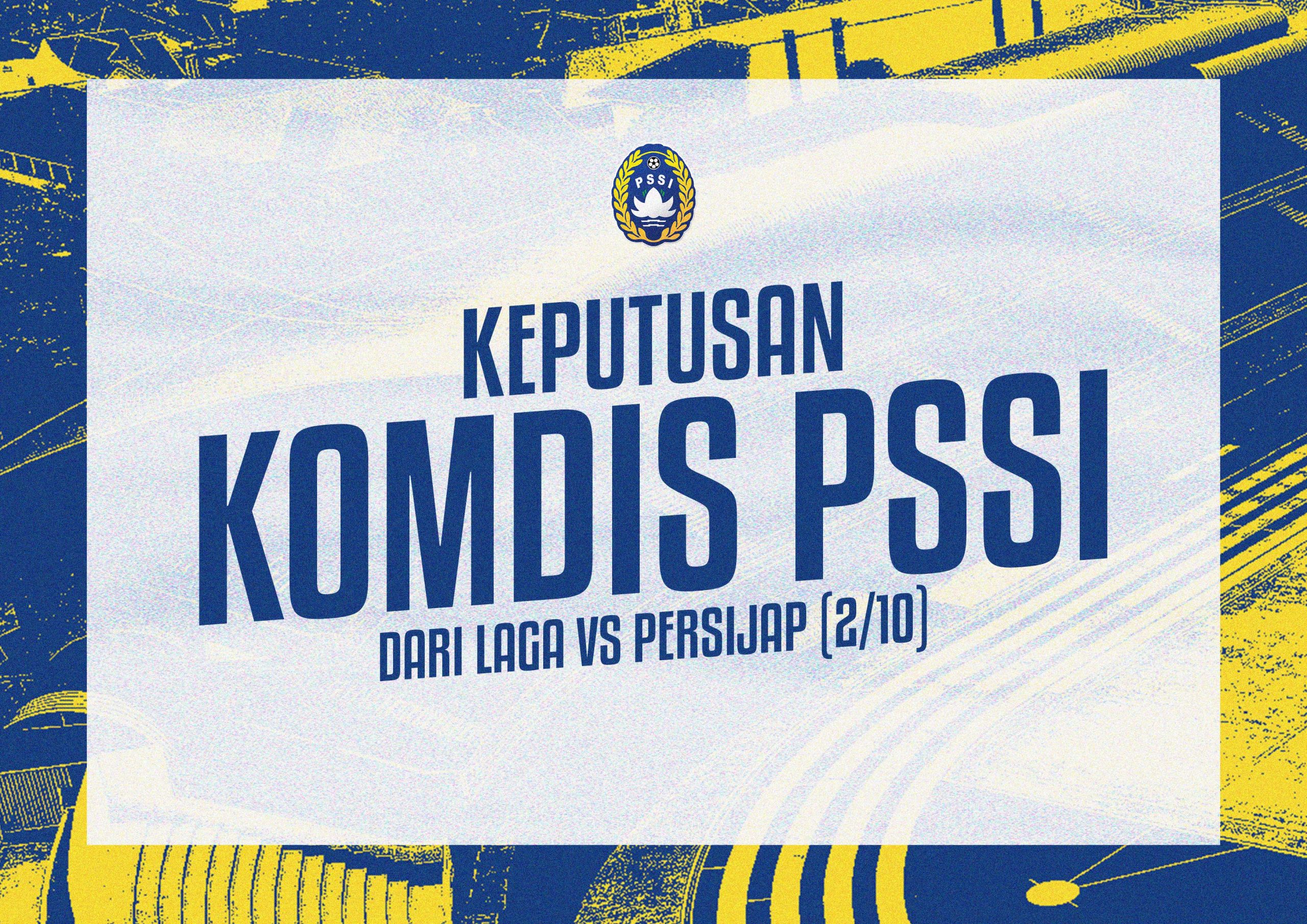 PSIM Jogja mendapat sanksi dari Komdis PSSI akibat insiden dalam laga melawan Persijap (02/10).