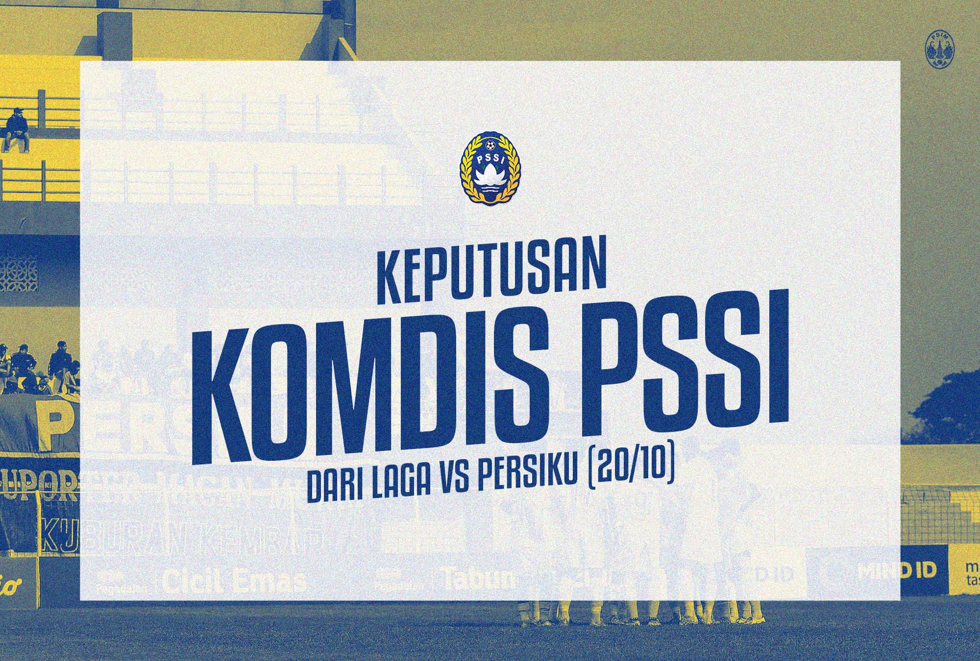 PSIM Jogja kembali mendapat sanksi Komdis PSSI akibat laga tandang melawan Persiku Kudus.