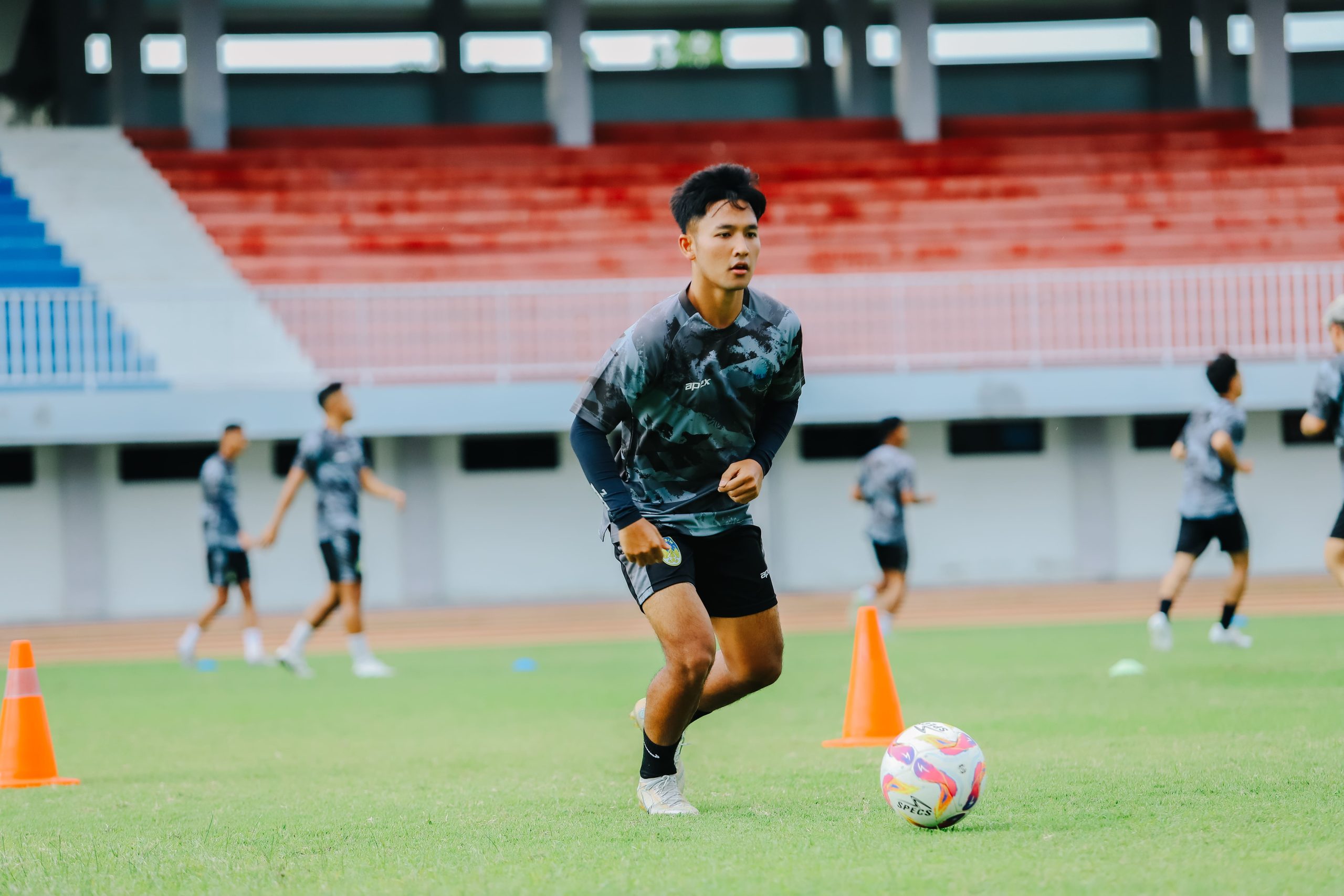 Latihan rutin PSIM Jogja untuk menghadapi Persiku Kudus.