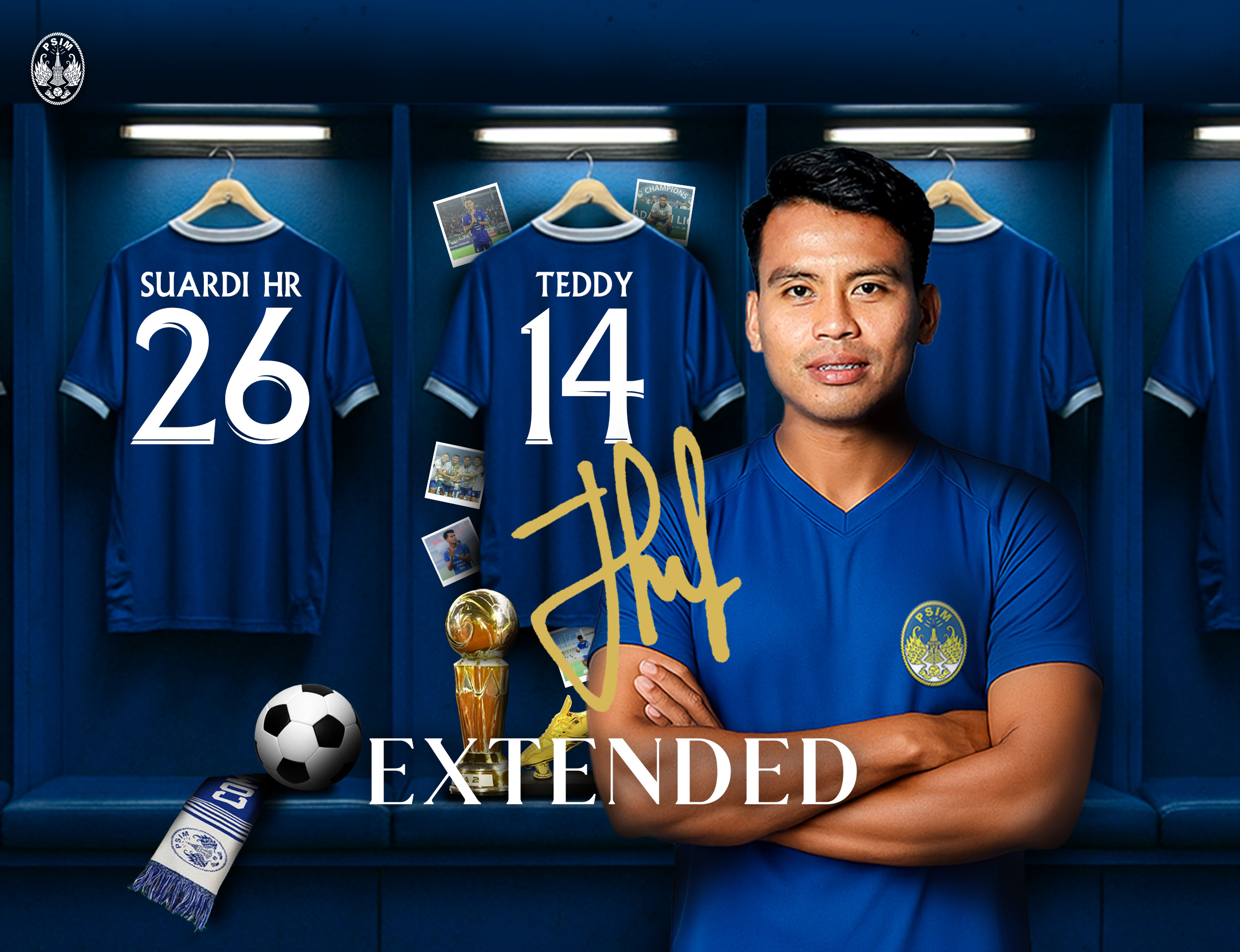 Rendra Teddy resmi bertahan di Laskar Mataram untuk Liga 1 musim 2025/26.