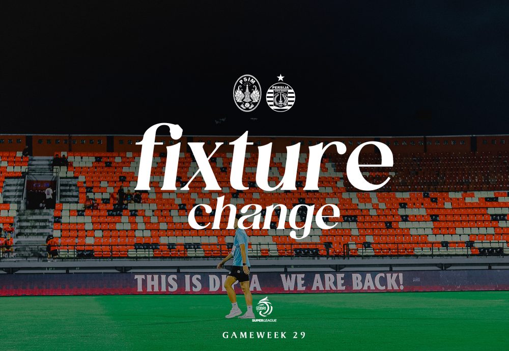 Pertandingan kandang PSIM Jogja melawan Persija Jakarta pada lanjutan kompetisi BRI Super League 2025/26 dipastikan berpindah lokasi.