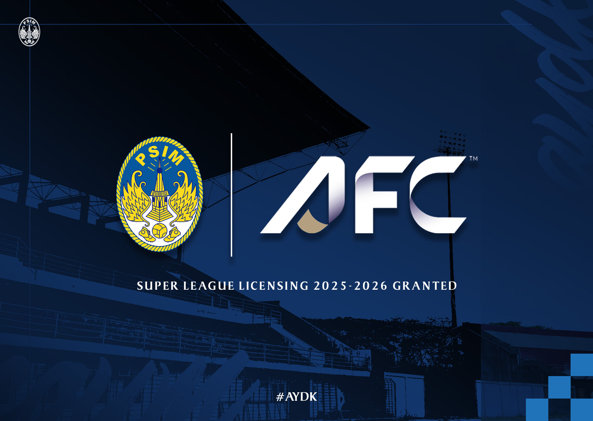 PSIM Jogja dipastikan berstatus Granted secara club licensing untuk berpastisipasi di kompetisi kasta tertinggi Super League musim depan.