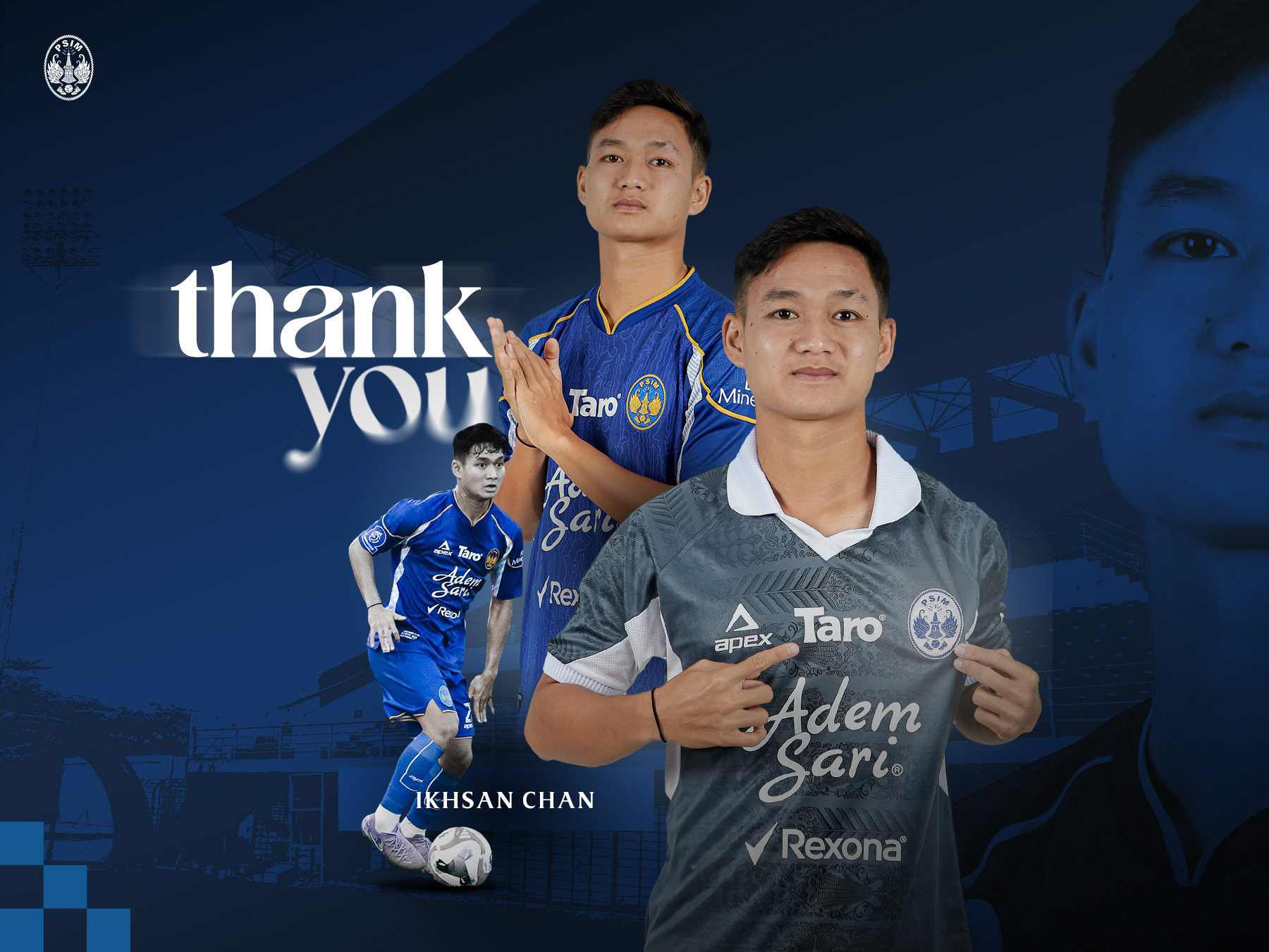 Manajemen PSIM Jogja secara resmi mengakhiri kontrak kerja sama profesional bersama pemain muda kelahiran Kota Medan, Ikhsan Chan.