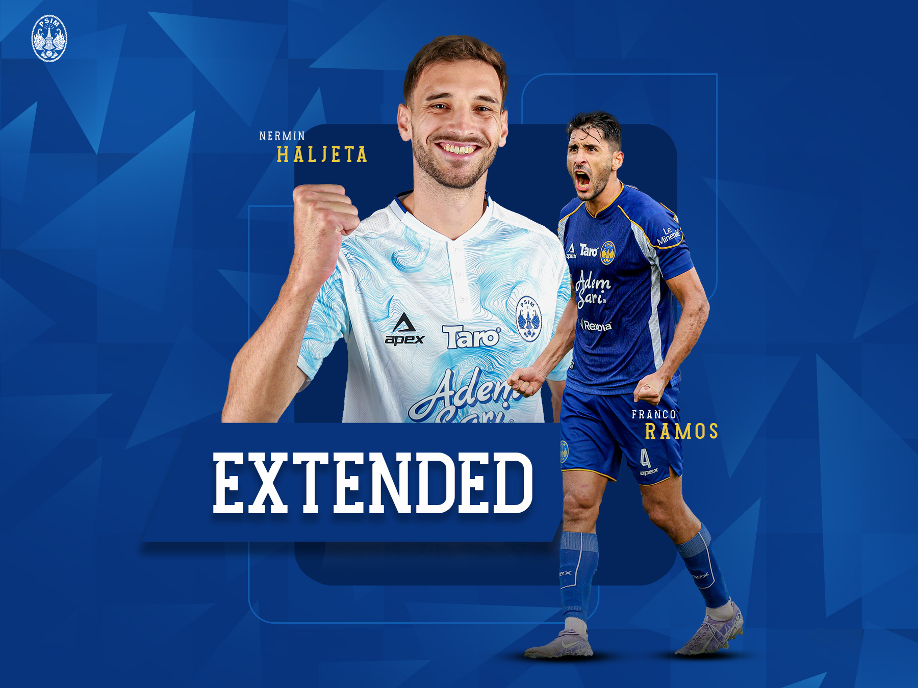 Manajemen PSIM Jogja resmi memastikan langkah dua penggawa asingnya, Franco Ramos Mingo dan Nermin Haljeta, yang bertahan untuk musim depan.