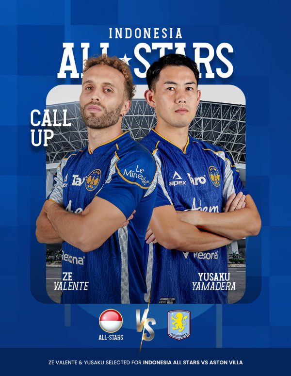 Dua penggawa asing andalan PSIM Jogja, Ze Valente dan Yusaku Yamadera, secara resmi mendapat panggilan membela skuad Indonesia All Stars.