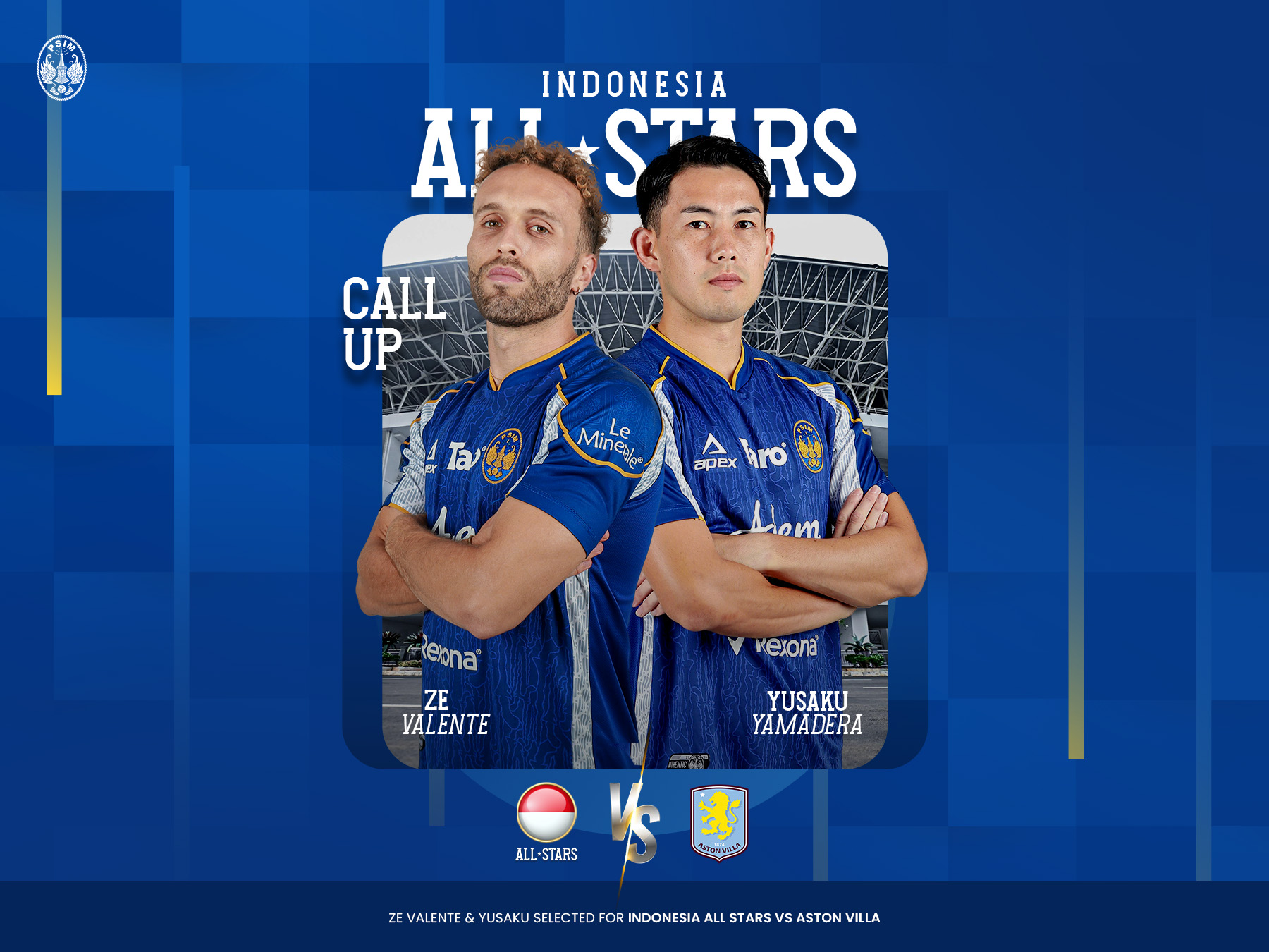 Dua penggawa asing andalan PSIM Jogja, Ze Valente dan Yusaku Yamadera, secara resmi mendapat panggilan membela skuad Indonesia All Stars.