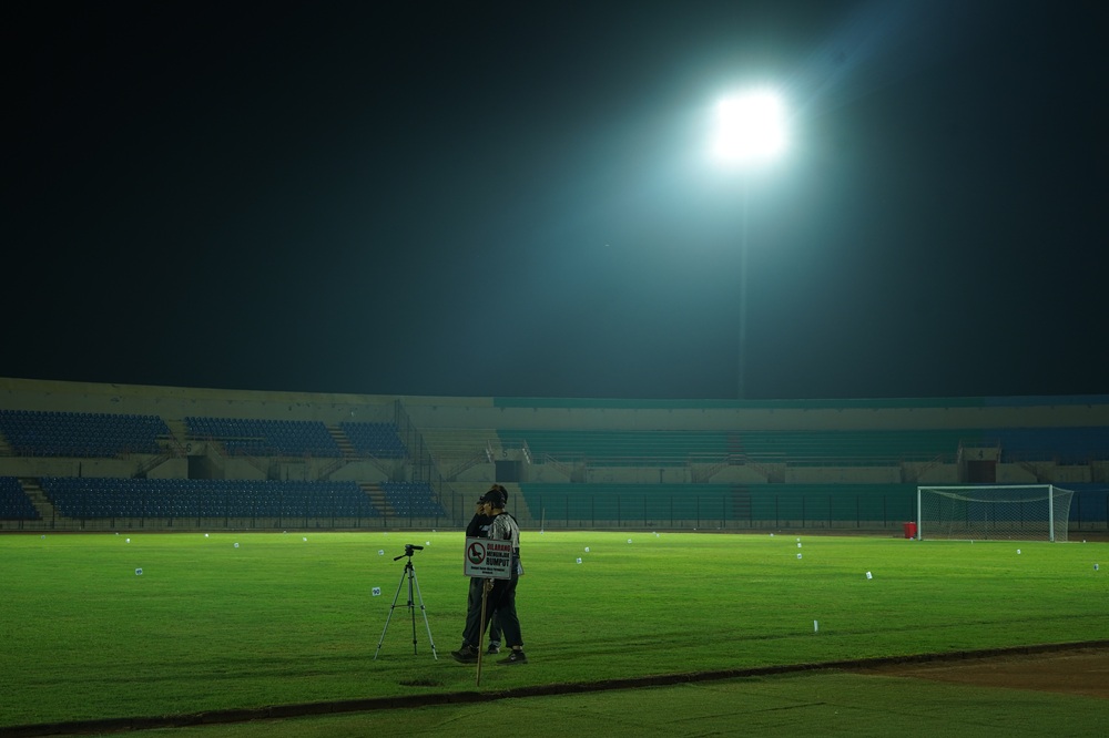 PSIM Jogja menggelar agenda uji pengukuran lux lampu Stadion Sultan Agung pada Kamis (7/8) untuk memenuhi standar kompetisi musim 2026/27.