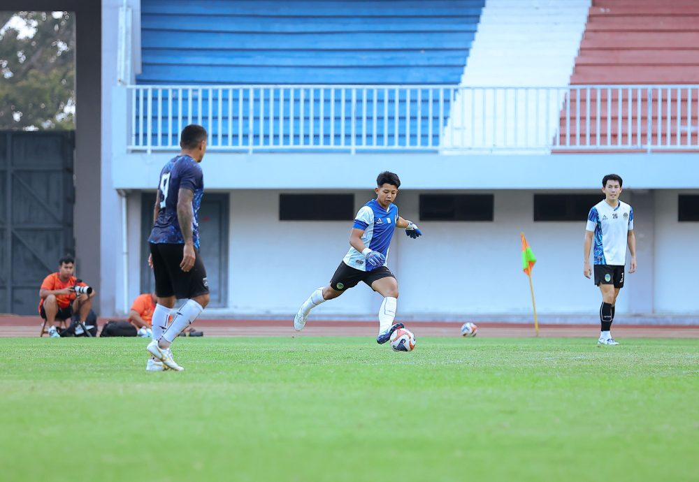 PSIM Jogja menggelar sesi latihan bersama menghadapi Persekabpas di Stadion Mandala Krida, Yogyakarta, Senin (18/8) sore.