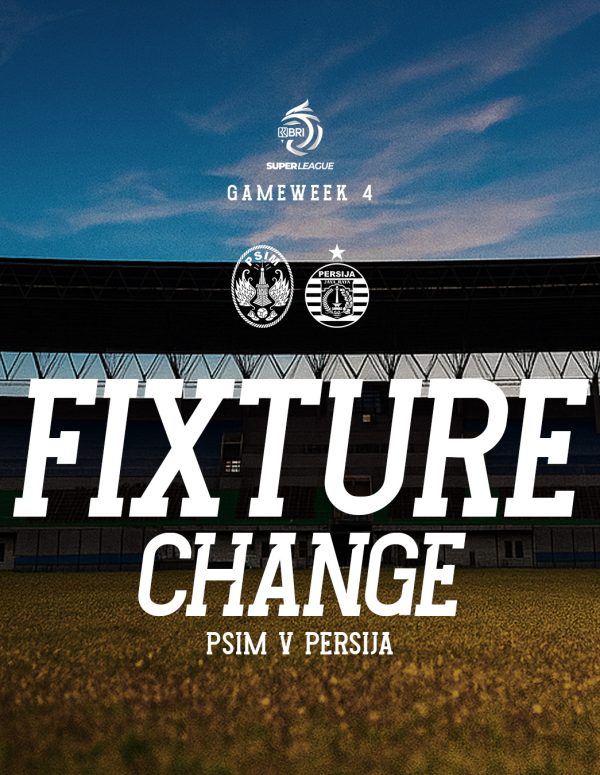 MOC atau Panpel PSIM Jogja secara resmi mengumumkan penyesuaian waktu pelaksanaan pertandingan kandang melawan Persija Jakarta (10/10).