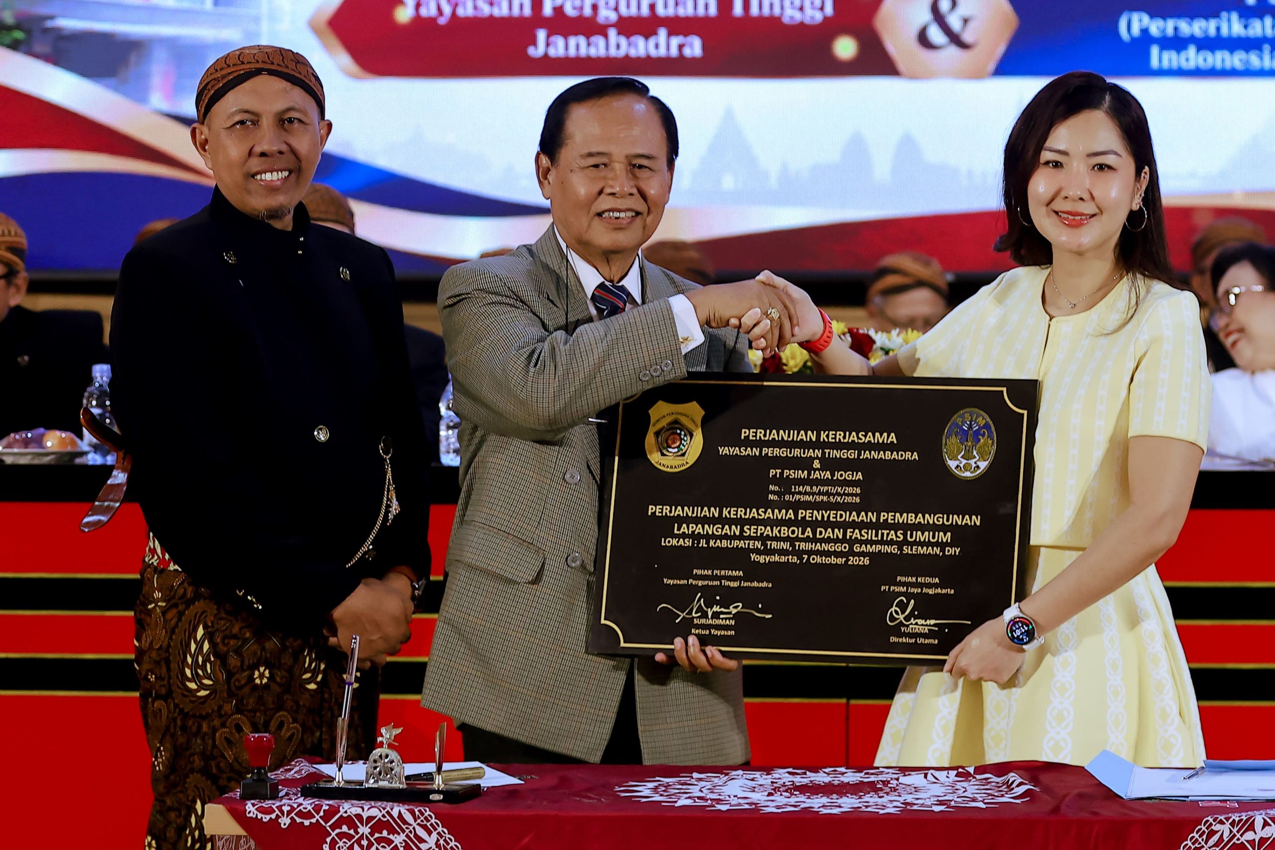 Manajemen PSIM Jogja secara resmi menyepakati kolaborasi bersama Universitas Janabadra terkait pembangunan fasilitas training ground.